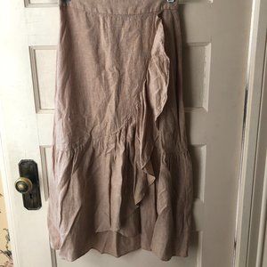 Madewell Cream Linen Maxi Skirt - Size 0 - NWT